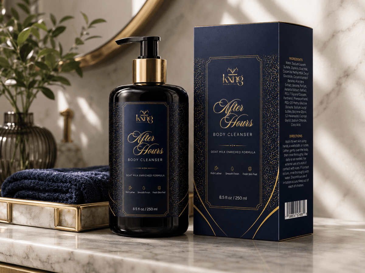 After Hours Goat Milk Body Wash — Vanilla + Cashmere Body Cleanser - KXNG Cosmetics