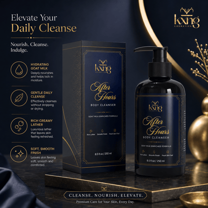 After Hours Goat Milk Body Wash — Vanilla + Cashmere Body Cleanser - KXNG Cosmetics