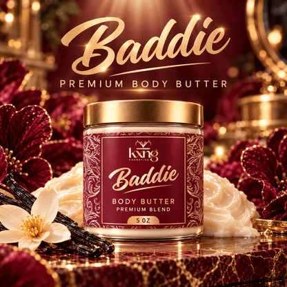 Baddie Body Butter for Women — Coconut & Vanilla-Infused Whipped Shea Moisturizer - KXNG Cosmetics