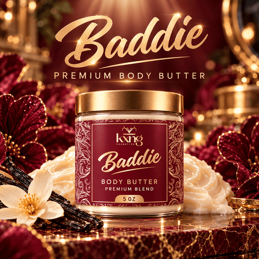 Baddie Body Butter for Women — Coconut & Vanilla-Infused Whipped Shea Moisturizer - KXNG Cosmetics