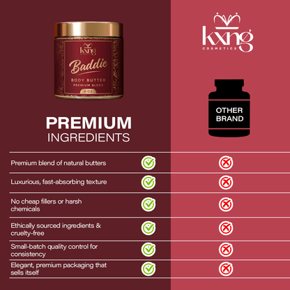 Baddie Body Butter for Women | Luxury Body Butter Moisturizer for Women - KXNG Cosmetics