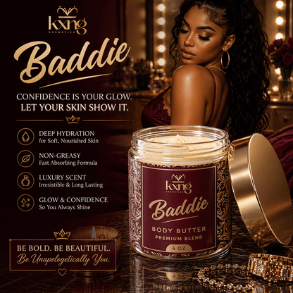 Baddie Body Butter for Women | Luxury Body Butter Moisturizer for Women - KXNG Cosmetics