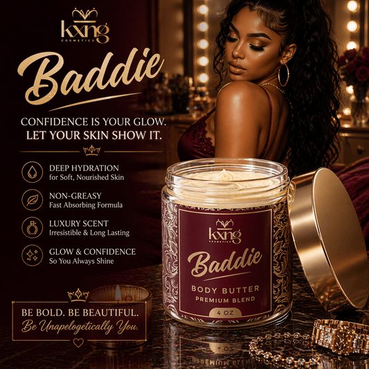 Baddie Body Butter for Women | Luxury Body Butter Moisturizer for Women - KXNG Cosmetics
