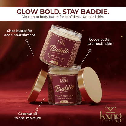 Baddie Body Butter for Women | Luxury Body Butter Moisturizer for Women - KXNG Cosmetics