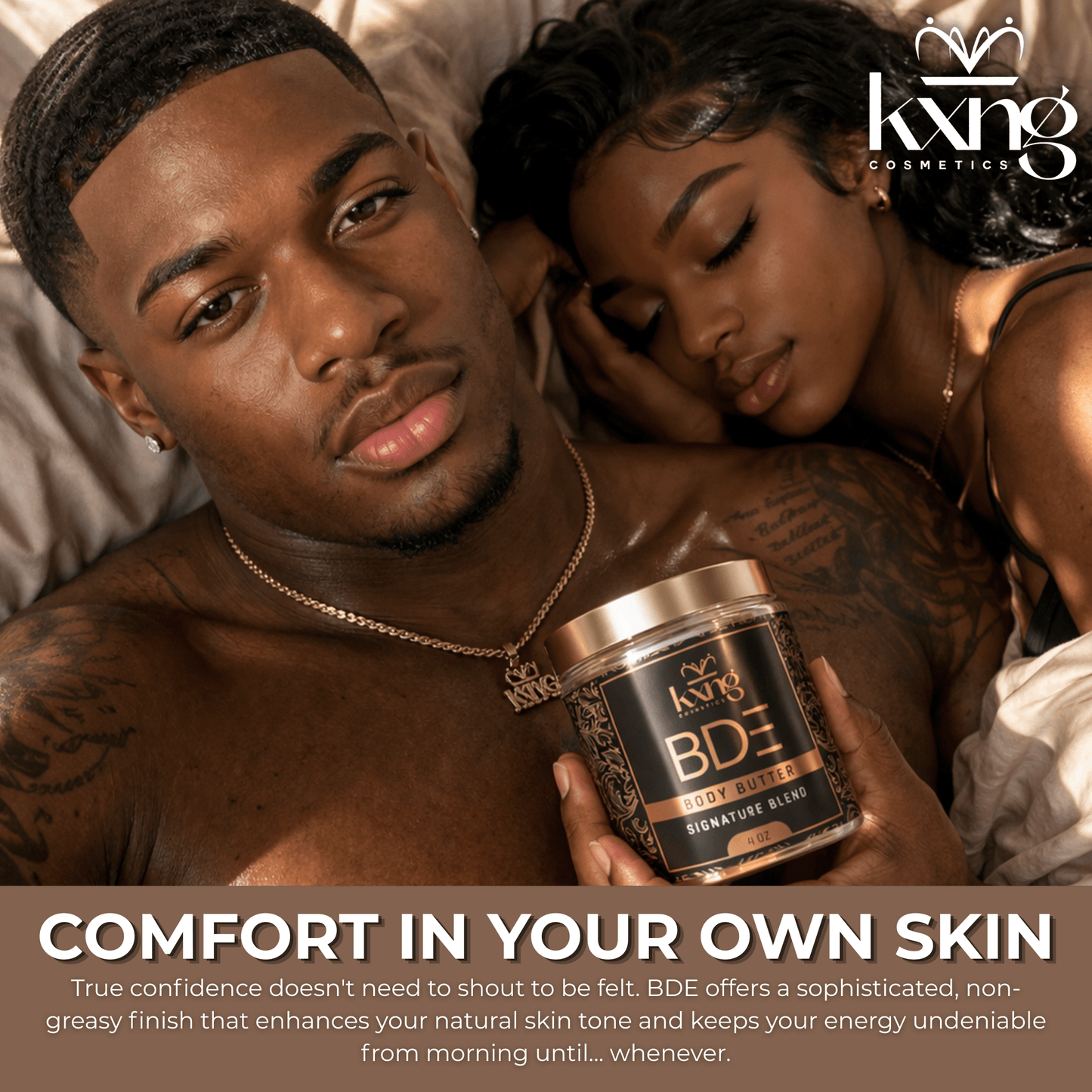 BDE Body Butter for Men | Luxury Shea Moisturizer for Men - KXNG Cosmetics