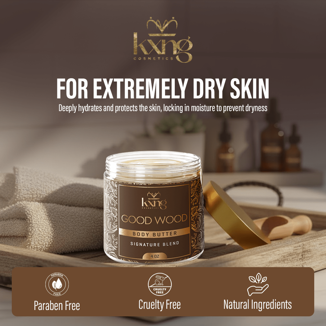 Good Wood Body Butter for Men | Luxury Body Butter Moisturizer for Men - KXNG Cosmetics