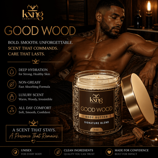 Good Wood Body Butter for Men | Luxury Body Butter Moisturizer for Men - KXNG Cosmetics