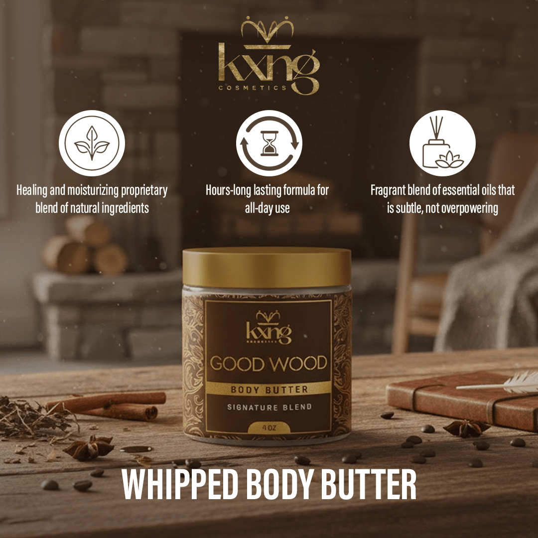 Good Wood Body Butter for Men | Luxury Body Butter Moisturizer for Men - KXNG Cosmetics