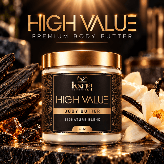 High Value Body Butter for Men — Smooth Vanilla Musk Whipped Shea Moisturizer - KXNG Cosmetics