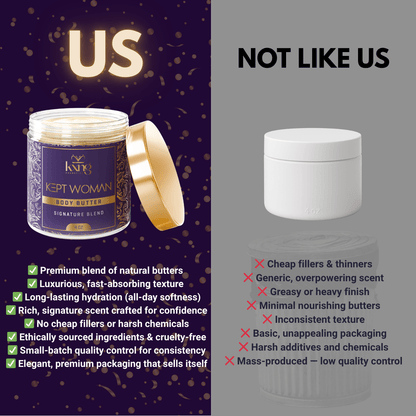 Kept Woman Body Butter for Women | Luxury Body Butter Moisturizer for Women - KXNG Cosmetics