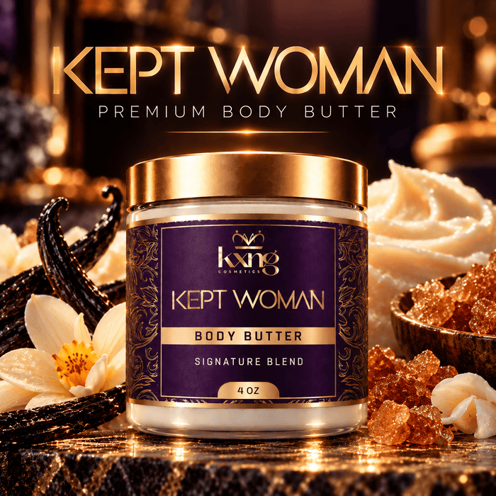 Kept Woman Body Butter for Women — Warm Coconut Praline Pheromone-Infused Whipped Shea Moisturizer