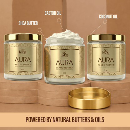 KXNG Cosmetics Aura Beard Butter - Organic Beard Softener & Hydrator for Men (5 oz) - KXNG Cosmetics