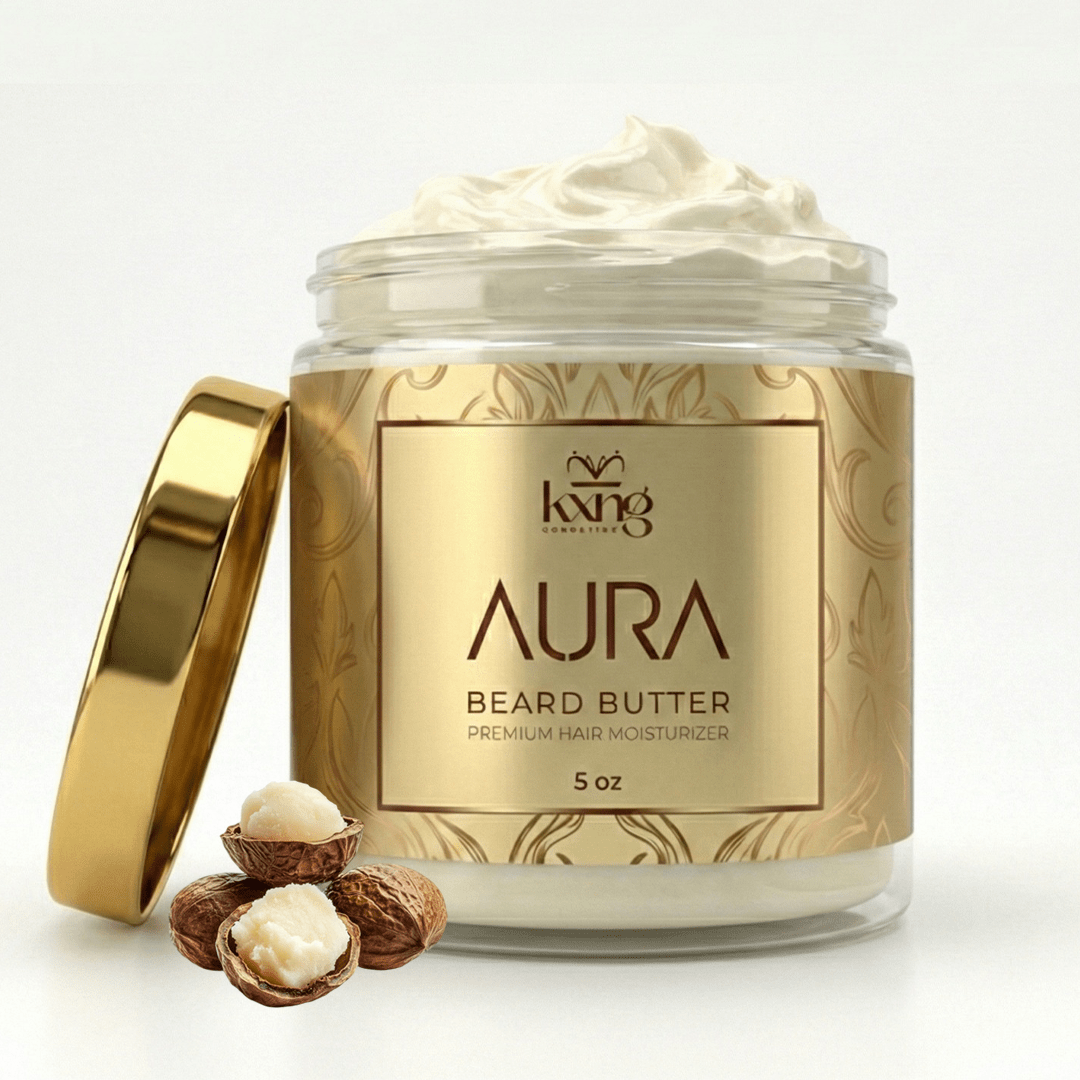 KXNG Cosmetics Aura Beard Butter - Organic Beard Softener & Hydrator for Men (5 oz) - KXNG Cosmetics