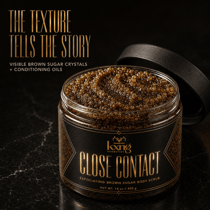 KXNG Cosmetics Close Contact — Exfoliating Brown Sugar Body Scrub - KXNG Cosmetics