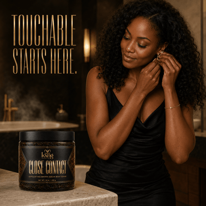 KXNG Cosmetics Close Contact — Exfoliating Brown Sugar Body Scrub - KXNG Cosmetics