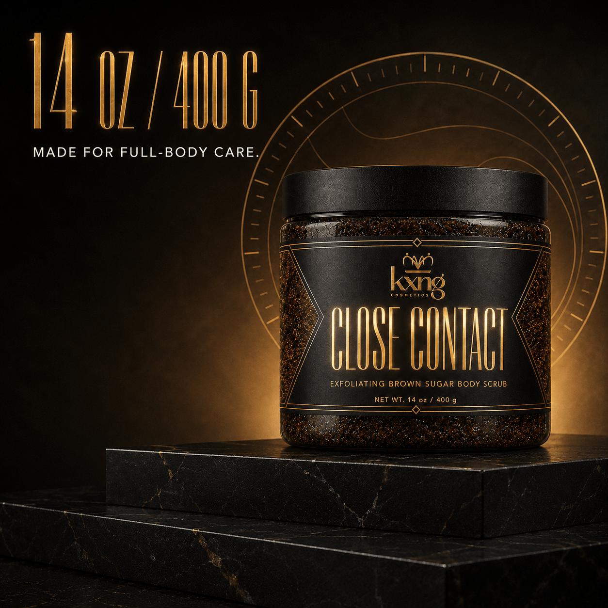KXNG Cosmetics Close Contact — Exfoliating Brown Sugar Body Scrub - KXNG Cosmetics