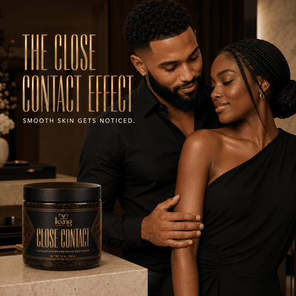 KXNG Cosmetics Close Contact — Exfoliating Brown Sugar Body Scrub - KXNG Cosmetics