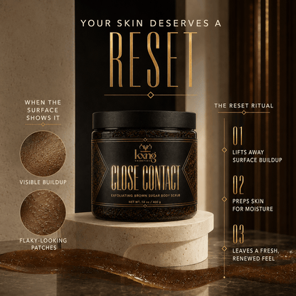 KXNG Cosmetics Close Contact — Exfoliating Brown Sugar Body Scrub - KXNG Cosmetics