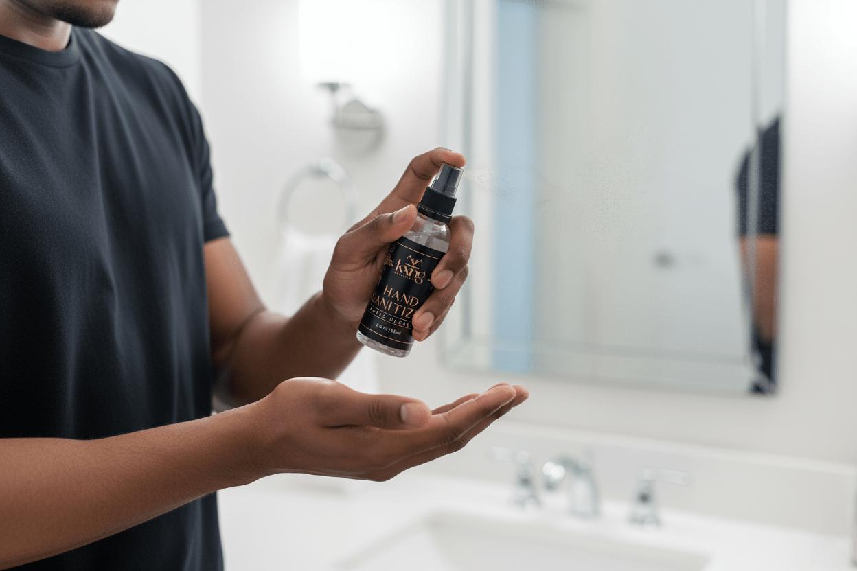 KXNG Cosmetics - Royal Cleanse Hand Sanitizer - 2 oz (Pack of 3) - KXNG Cosmetics