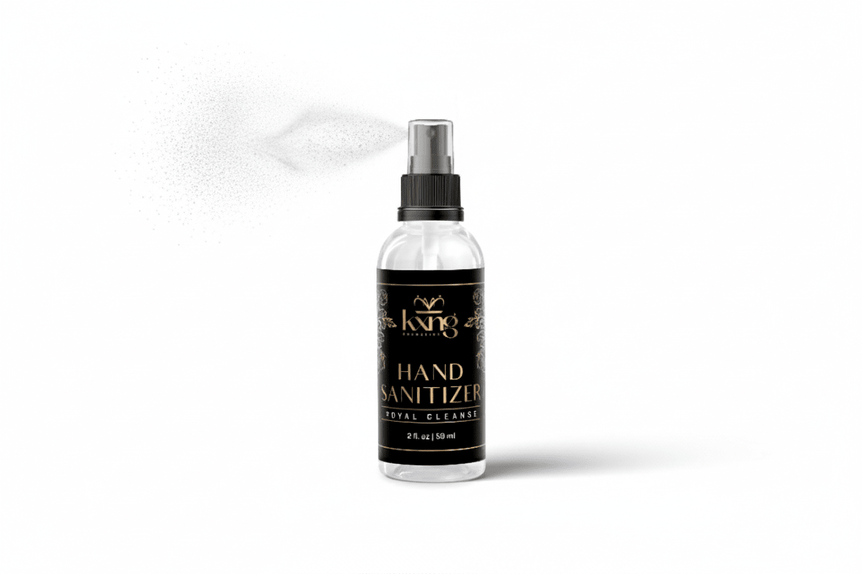 KXNG Cosmetics - Royal Cleanse Hand Sanitizer - 2 oz (Pack of 3) - KXNG Cosmetics