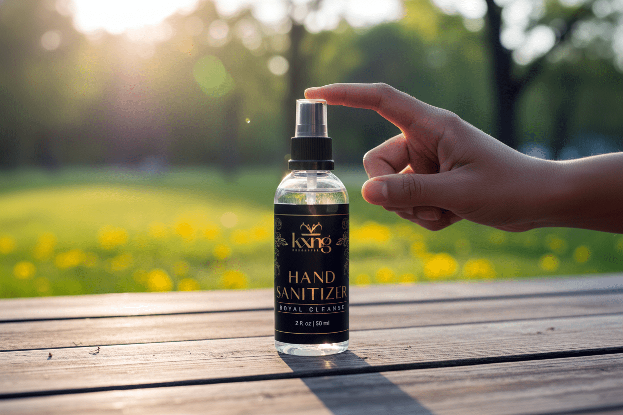 KXNG Cosmetics - Royal Cleanse Hand Sanitizer - 2 oz (Pack of 3) - KXNG Cosmetics