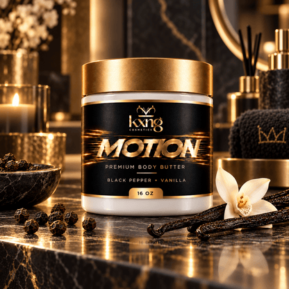 Motion Body Butter for Men — Pheromone-Infused Whipped Shea Moisturizer with Warm Spice - KXNG Cosmetics