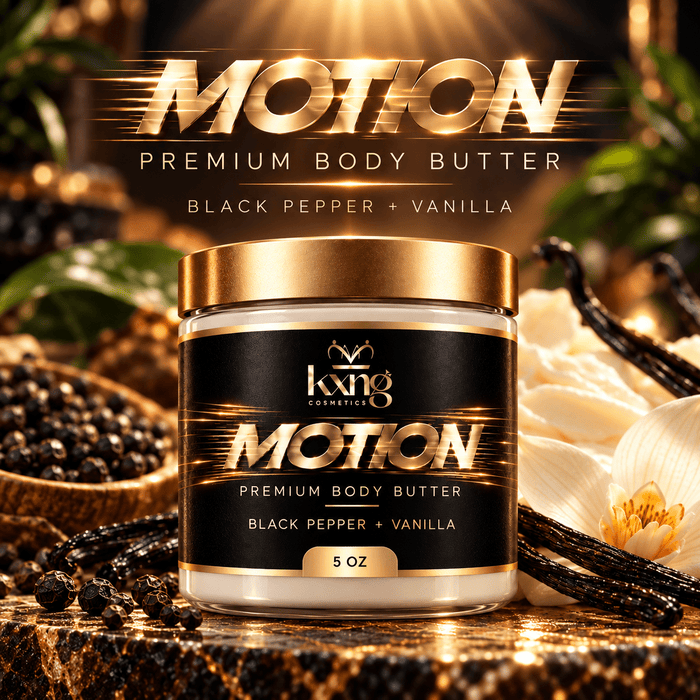 Motion Body Butter for Men — Pheromone-Infused Whipped Shea Moisturizer with Warm Spice