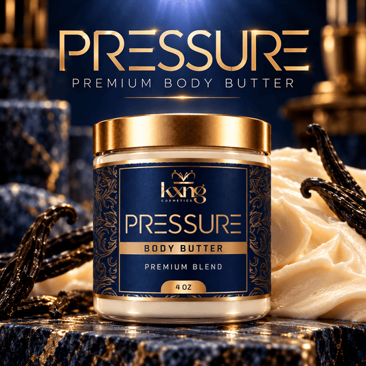 Pressure Body Butter for Men — Aquatic Citrus Amber Pheromone-Infused Whipped Shea Moisturizer - KXNG Cosmetics