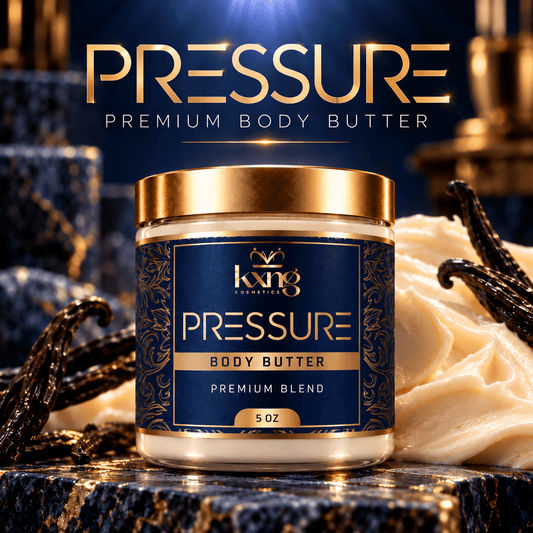 Pressure Body Butter for Men — Aquatic Citrus Amber Pheromone-Infused Whipped Shea Moisturizer - KXNG Cosmetics