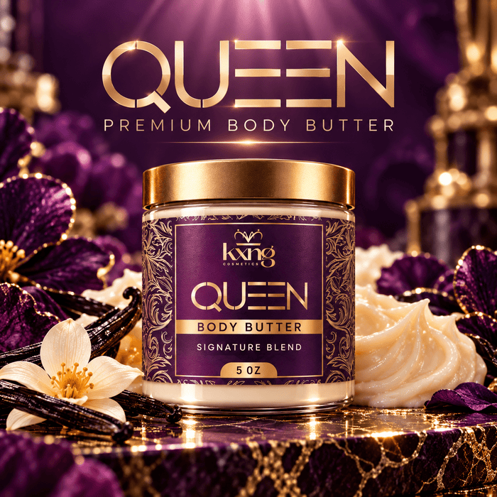 Queen Body Butter for Women — Dark Bergamot Black Tea Pheromone-Infused Whipped Shea Moisturizer