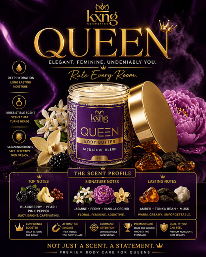 Queen Body Butter for Women | Luxury Body Butter Moisturizer for Women - KXNG Cosmetics
