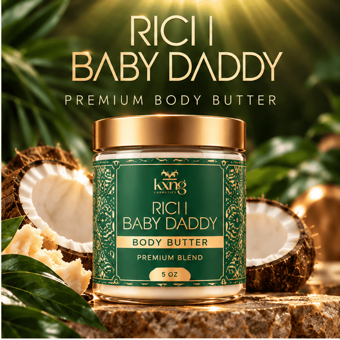 Rich Baby Daddy Body Butter for Men — Warm Exotic Pheromone-Infused Whipped Shea Moisturizer