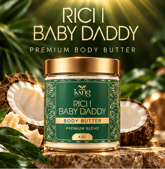 Rich Baby Daddy Body Butter for Men — Warm Exotic Pheromone-Infused Whipped Shea Moisturizer - KXNG Cosmetics