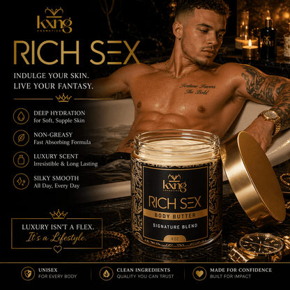 Rich Sex Body Butter | Luxury Body Butter Moisturizer - KXNG Cosmetics