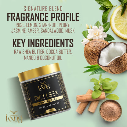 Rich Sex Body Butter | Luxury Body Butter Moisturizer - KXNG Cosmetics