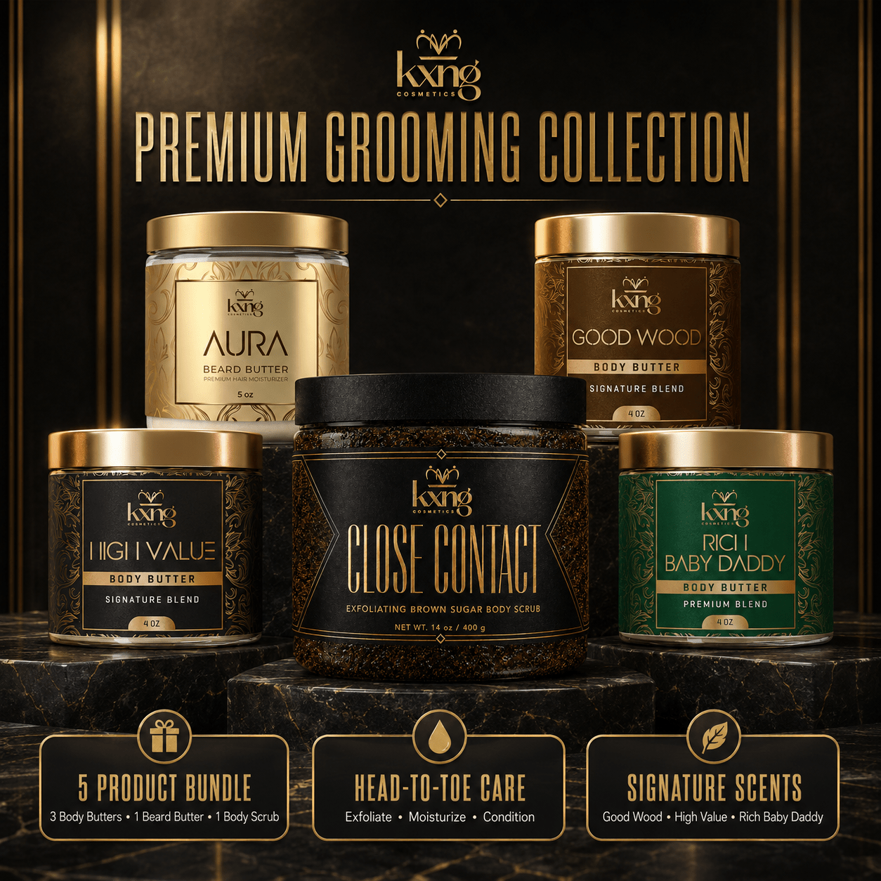 The Premium Grooming Bundle - KXNG Cosmetics