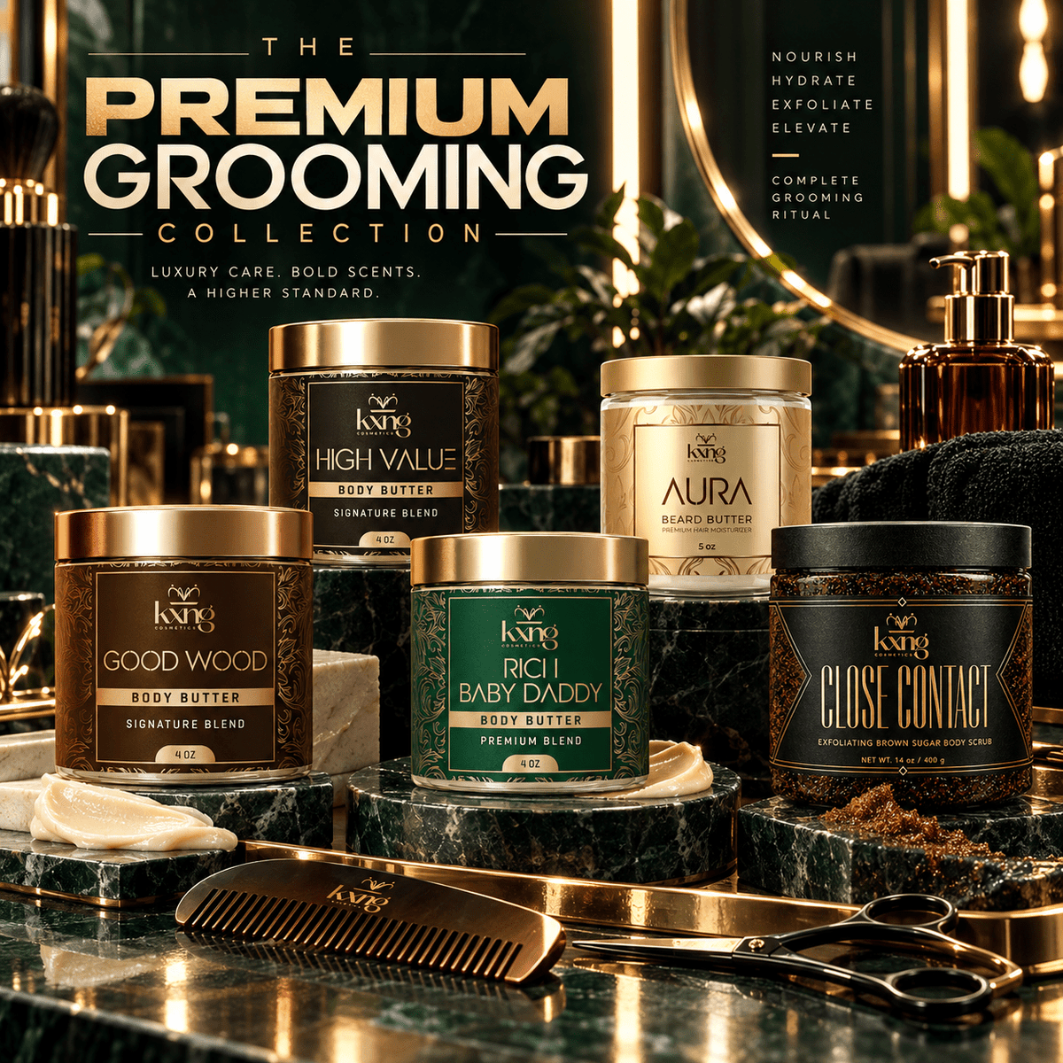 The Premium Grooming Collection - KXNG Cosmetics