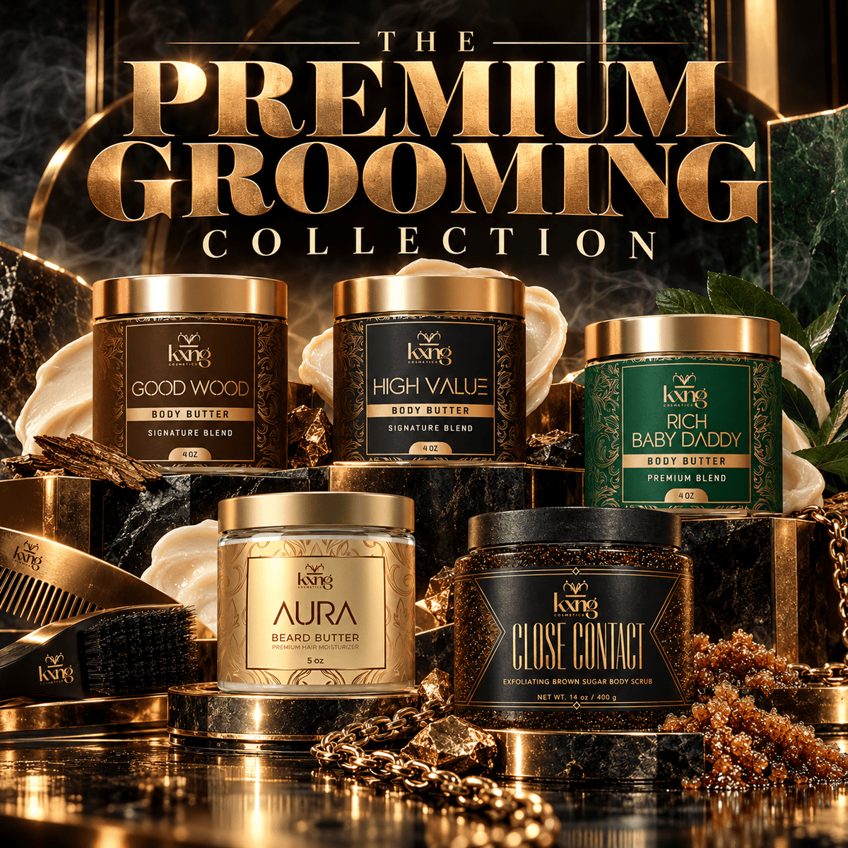 The Premium Grooming Collection - KXNG Cosmetics