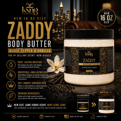 Zaddy Body Butter for Men | Luxury Body Butter Moisturizer for Men - KXNG Cosmetics