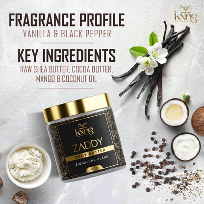 Zaddy Body Butter for Men | Luxury Body Butter Moisturizer for Men - KXNG Cosmetics