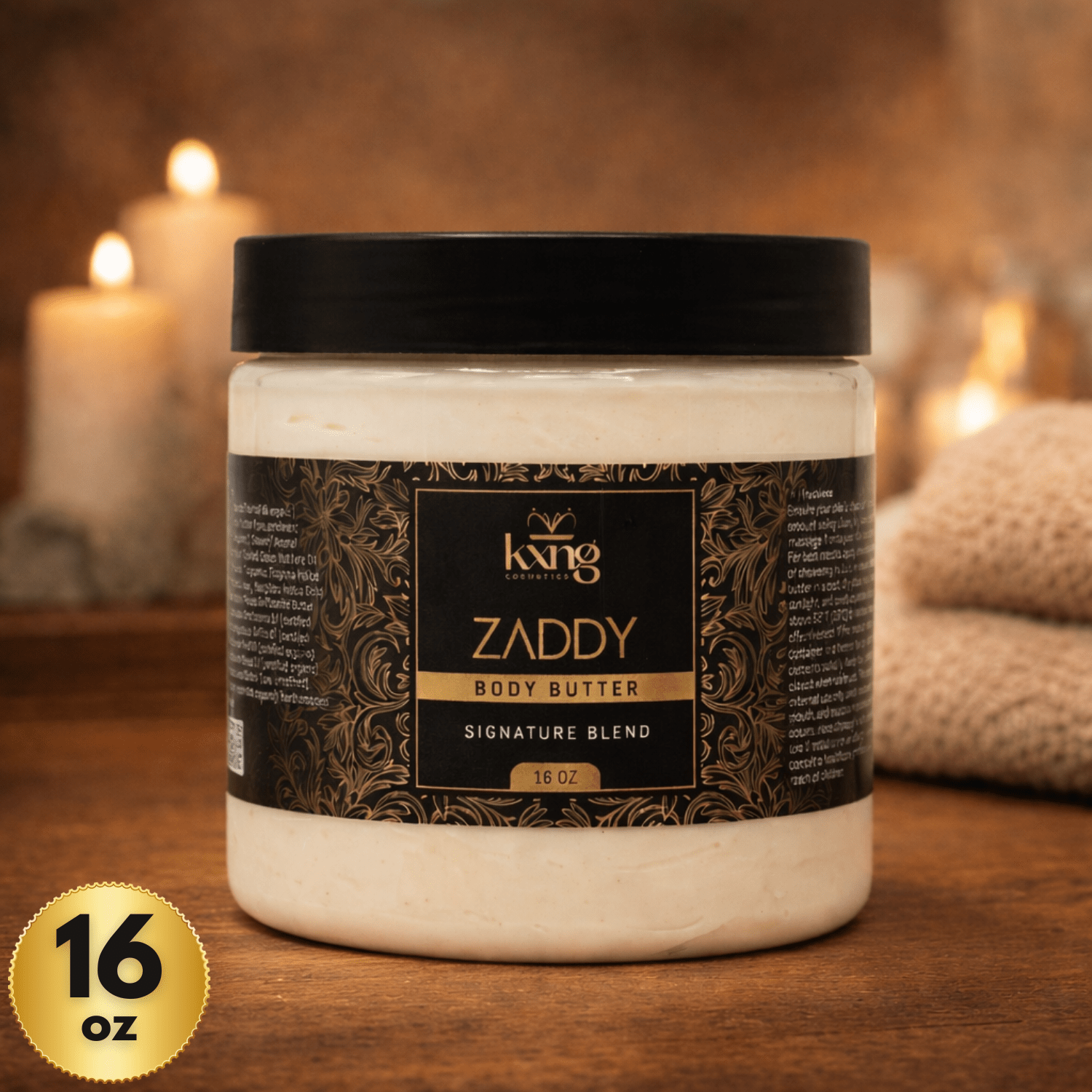 Zaddy Body Butter for Men | Luxury Body Butter Moisturizer for Men - KXNG Cosmetics